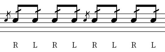 cheese roll drum rudiment